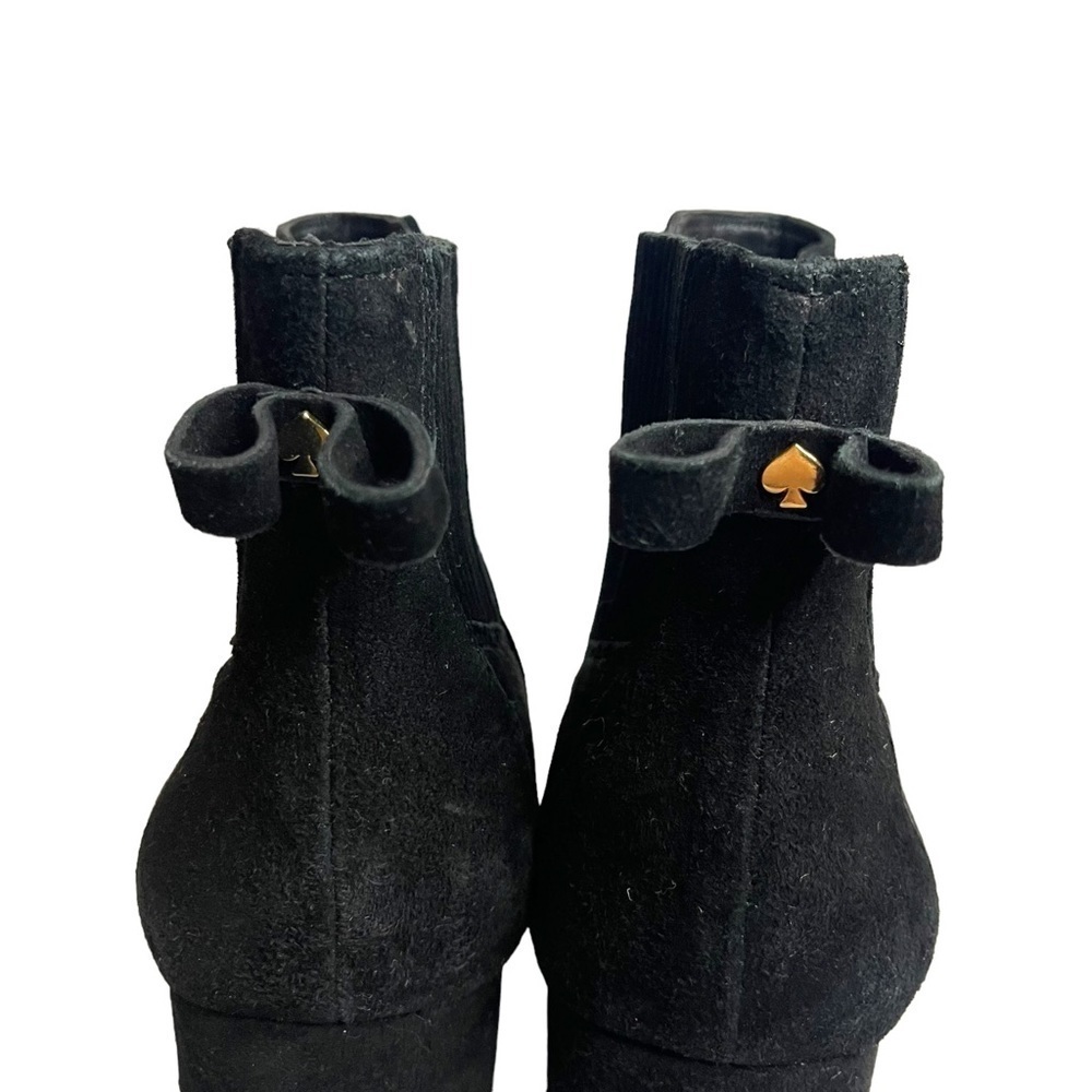 Kate Spade Suede Black Bow Boots - Picture 6 of 6